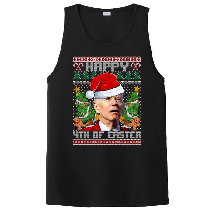 Joe Biden Happy 4th Easter Ugly Christmas Sweater For Women PosiCharge Competitor Tank