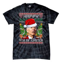 Joe Biden Happy 4th Easter Ugly Christmas Sweater For Women Tie-Dye T-Shirt