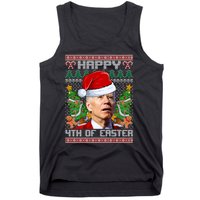 Joe Biden Happy 4th Easter Ugly Christmas Sweater For Women Tank Top