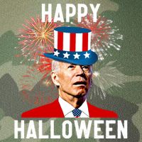 Joe Biden Happy Halloween For Funny 4th Of July Legacy Tie Dye Trucker Hat