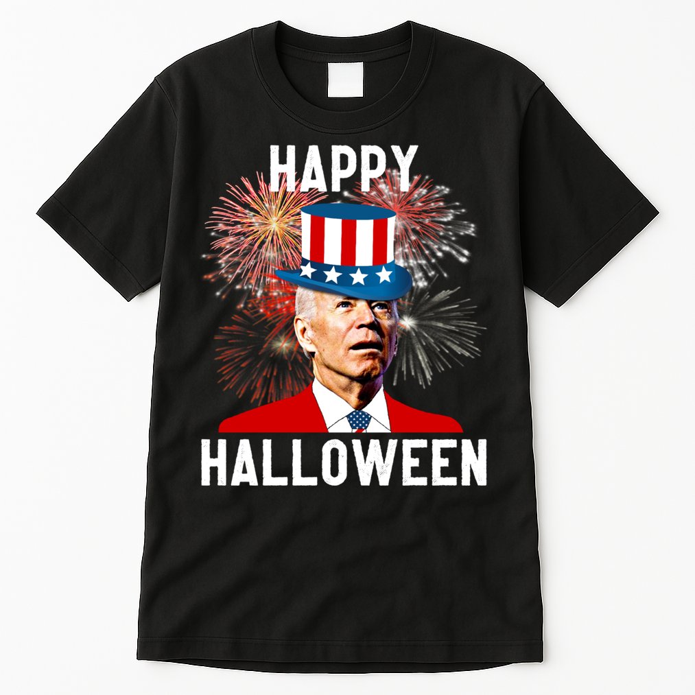 Joe Biden Happy Halloween For Funny 4th Of July Tall T-Shirt