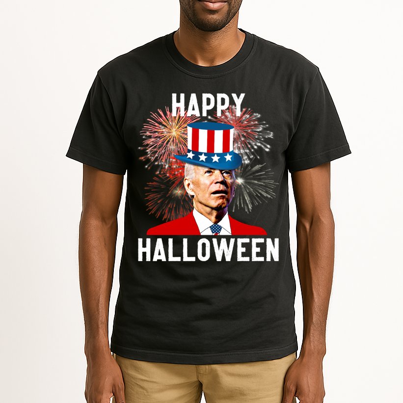 Joe Biden Happy Halloween For Funny 4th Of July Tall T-Shirt