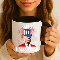 Joe Biden Happy Halloween For Funny 4th Of July Mug
