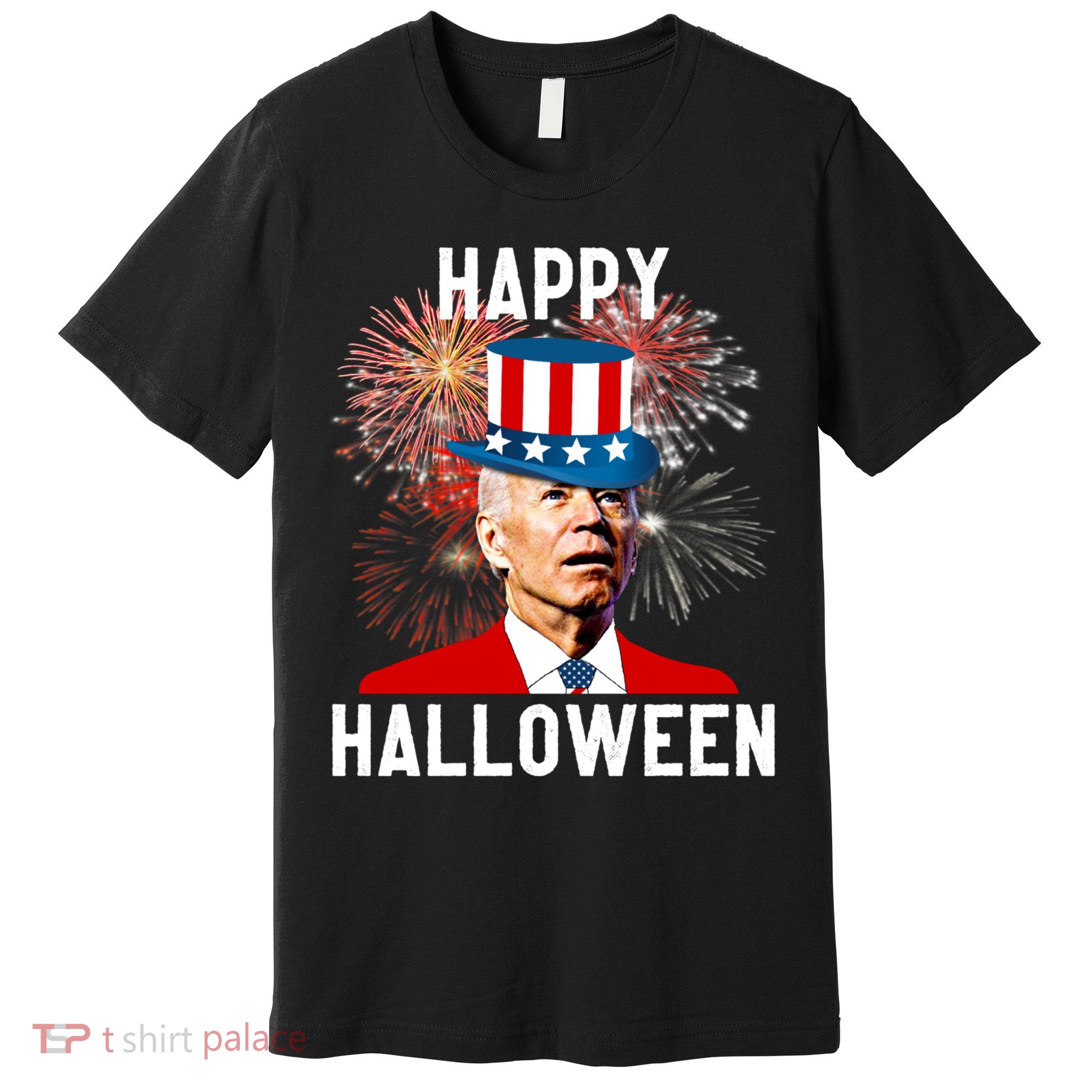 Joe Biden Happy Halloween For Funny 4th Of July Premium T-Shirt