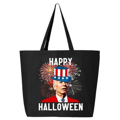 Joe Biden Happy Halloween For Funny 4th Of July 25L Jumbo Tote