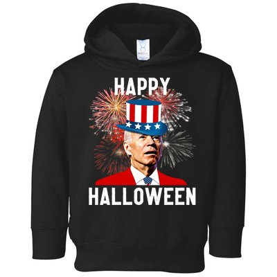 Joe Biden Happy Halloween For Funny 4th Of July Toddler Hoodie