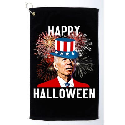 Joe Biden Happy Halloween For Funny 4th Of July Golf Towel