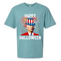 Joe Biden Happy Halloween For Funny 4th Of July Sueded Cloud Jersey T-Shirt