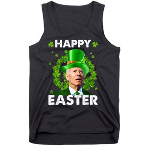 Joe Biden Happy Easter Confused Funny St Patrick's Day Tank Top