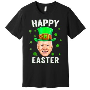 Joe Biden Happy Easter Confused Funny St Patrick's Day Premium T-Shirt