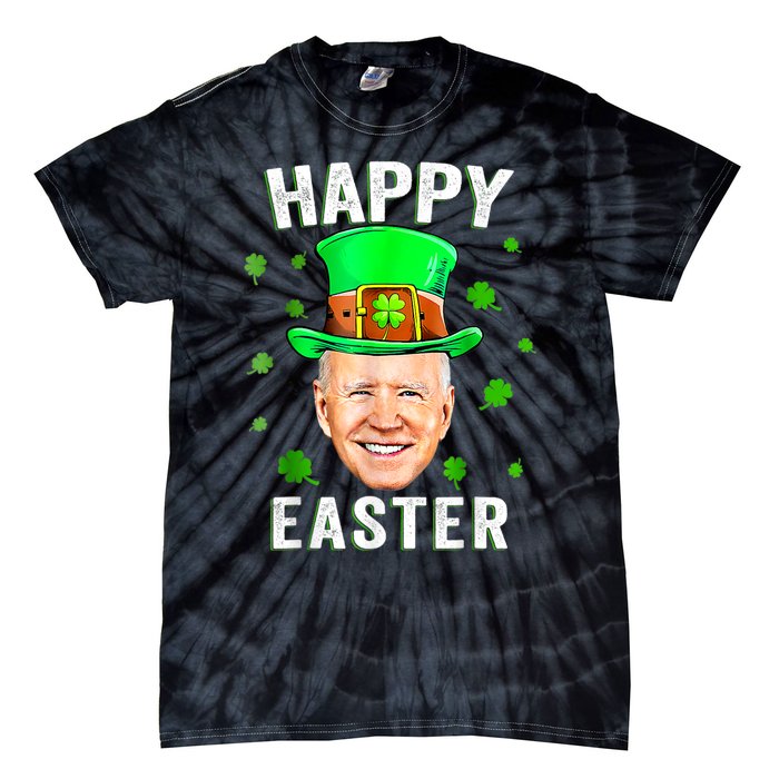 Joe Biden Happy Easter Confused Funny St Patrick's Day Tie-Dye T-Shirt