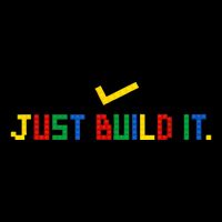 Just Build It Master Builder Building Block Cooling Performance Crew T-Shirt