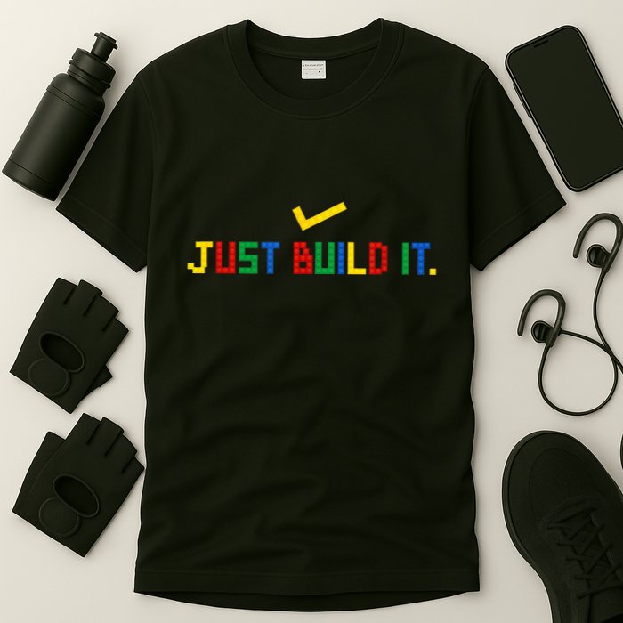 Just Build It Master Builder Building Block T-Shirt