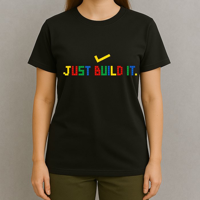 Just Build It Master Builder Building Block T-Shirt