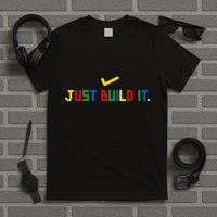 Just Build It Master Builder Building Block T-Shirt