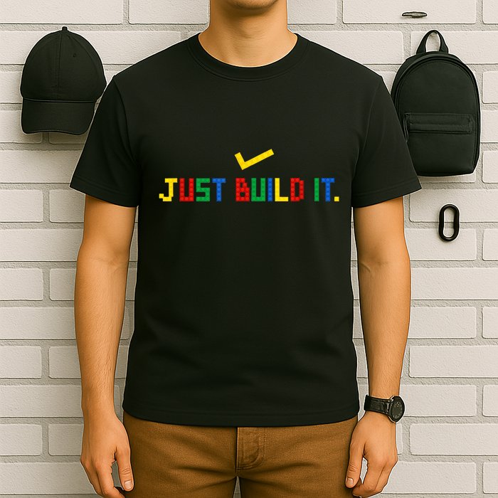 Just Build It Master Builder Building Block T-Shirt
