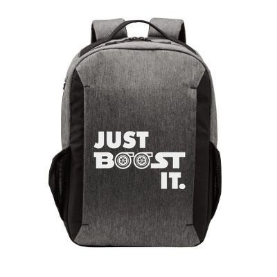 Just Boost It. Turbo And Turbocharger Engine And Race Car Vector Backpack