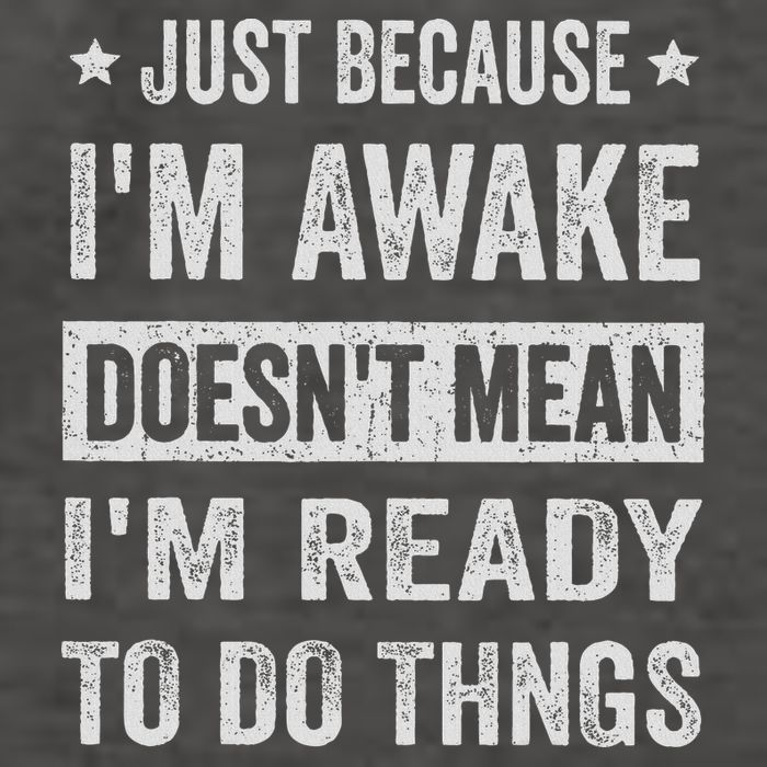Just Because I'm Awake Funny For Tweens And Ns Vector Backpack