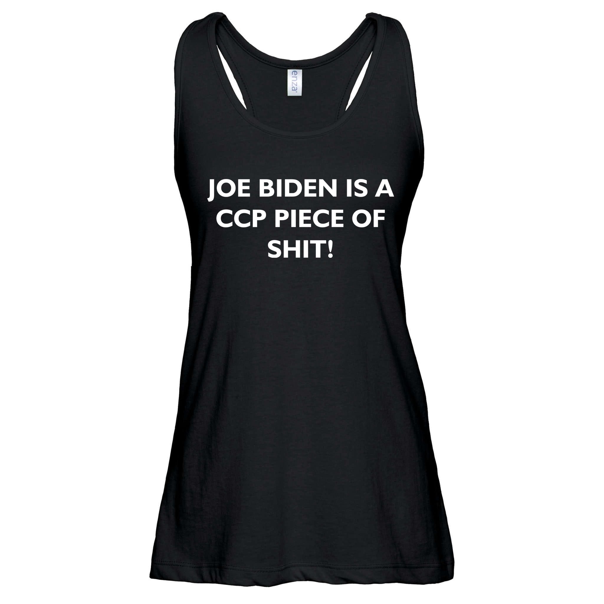 Joe Biden is a CCP Piece of Ladies Essential Flowy Tank