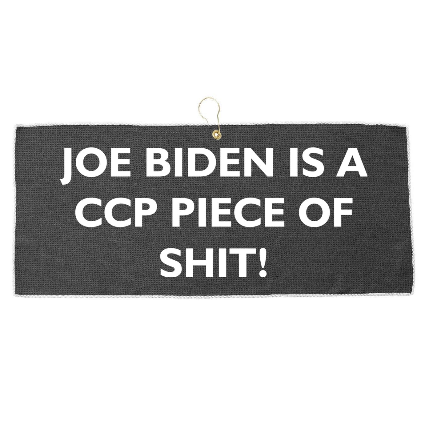 Joe Biden is a CCP Piece of Large Microfiber Waffle Golf Towel