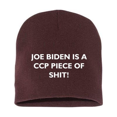 Joe Biden is a CCP Piece of Short Acrylic Beanie