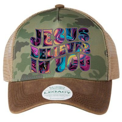 Jesus Believes In You Legacy Tie Dye Trucker Hat