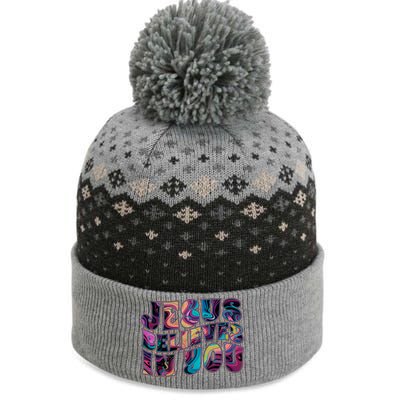 Jesus Believes In You The Baniff Cuffed Pom Beanie