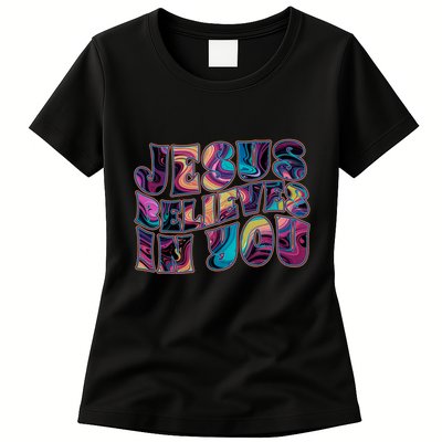 Jesus Believes In You Womens T-Shirt