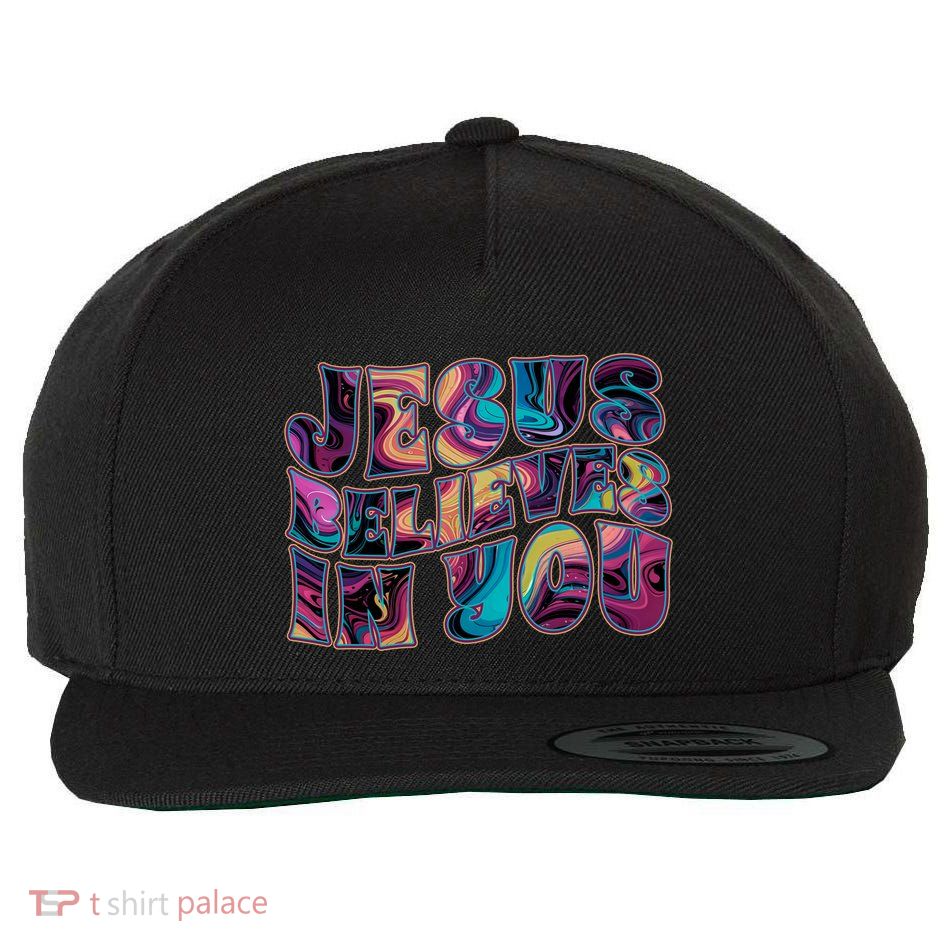 Jesus Believes In You Wool Snapback Cap
