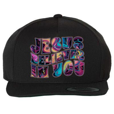 Jesus Believes In You Wool Snapback Cap