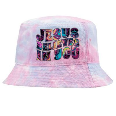 Jesus Believes In You Tie-Dyed Bucket Hat