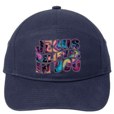 Jesus Believes In You 7-Panel Snapback Hat