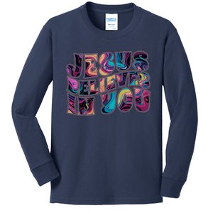 Jesus Believes In You Kids Long Sleeve Shirt