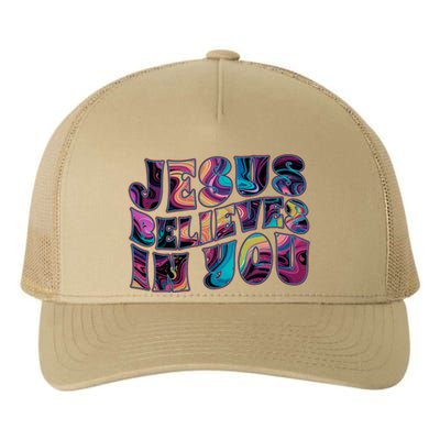 Jesus Believes In You Yupoong Adult 5-Panel Trucker Hat