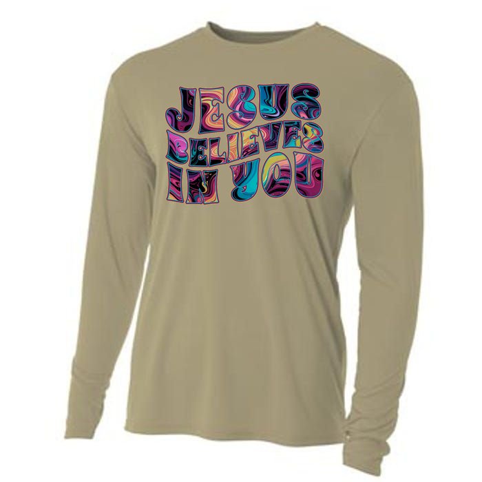 Jesus Believes In You Cooling Performance Long Sleeve Crew