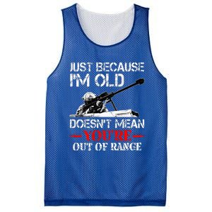 Just Because IM Old DoesnT Mean YouRe Out Of Range Army Mesh Reversible Basketball Jersey Tank