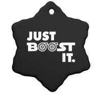 Just Boost It. Turbo And Turbocharger Engine And Race Car Ceramic Star Ornament