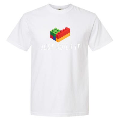 Just Build It Building Toy Blocks Bricks Kids Play Toys S Garment-Dyed Heavyweight T-Shirt