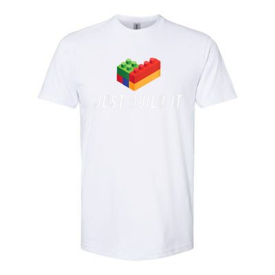 Just Build It Building Toy Blocks Bricks Kids Play Toys S Softstyle CVC T-Shirt