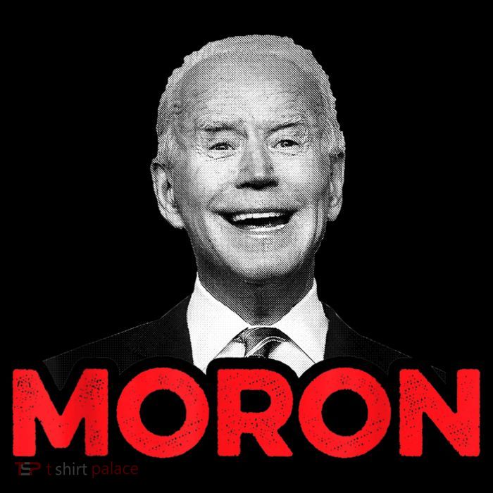 Joe Biden Is An Idiot And A Moron AntiBiden 8676 Pro USA Flexfit Unipanel Trucker Cap