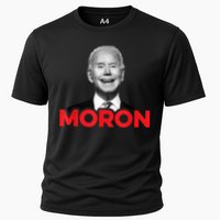 Joe Biden Is An Idiot And A Moron AntiBiden 8676 Pro USA Cooling Performance Crew T-Shirt