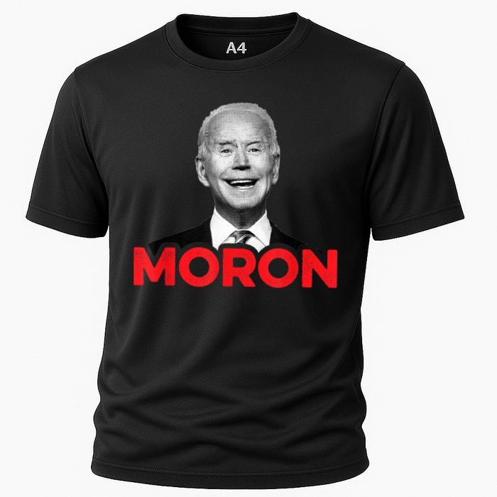 Joe Biden Is An Idiot And A Moron AntiBiden 8676 Pro USA Cooling Performance Crew T-Shirt