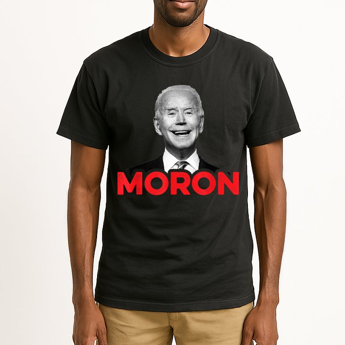 Joe Biden Is An Idiot And A Moron AntiBiden 8676 Pro USA Tall T-Shirt