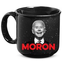 Joe Biden Is An Idiot And A Moron AntiBiden 8676 Pro USA 15oz Campfire Ceramic Mug
