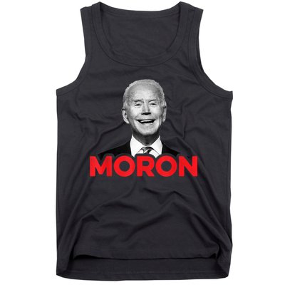 Joe Biden Is An Idiot And A Moron AntiBiden 8676 Pro USA Tank Top