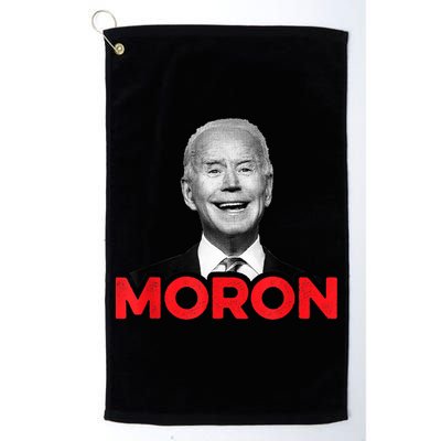 Joe Biden Is An Idiot And A Moron AntiBiden 8676 Pro USA Golf Towel