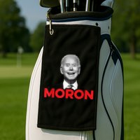 Joe Biden Is An Idiot And A Moron AntiBiden 8676 Pro USA Golf Towel
