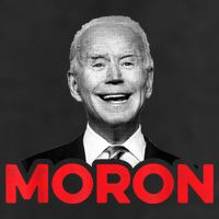 Joe Biden Is An Idiot And A Moron AntiBiden 8676 Pro USA Golf Towel