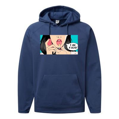 Jennifer's Body I Am A God Performance Fleece Hoodie