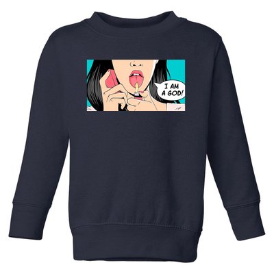 Jennifer's Body I Am A God Toddler Sweatshirt